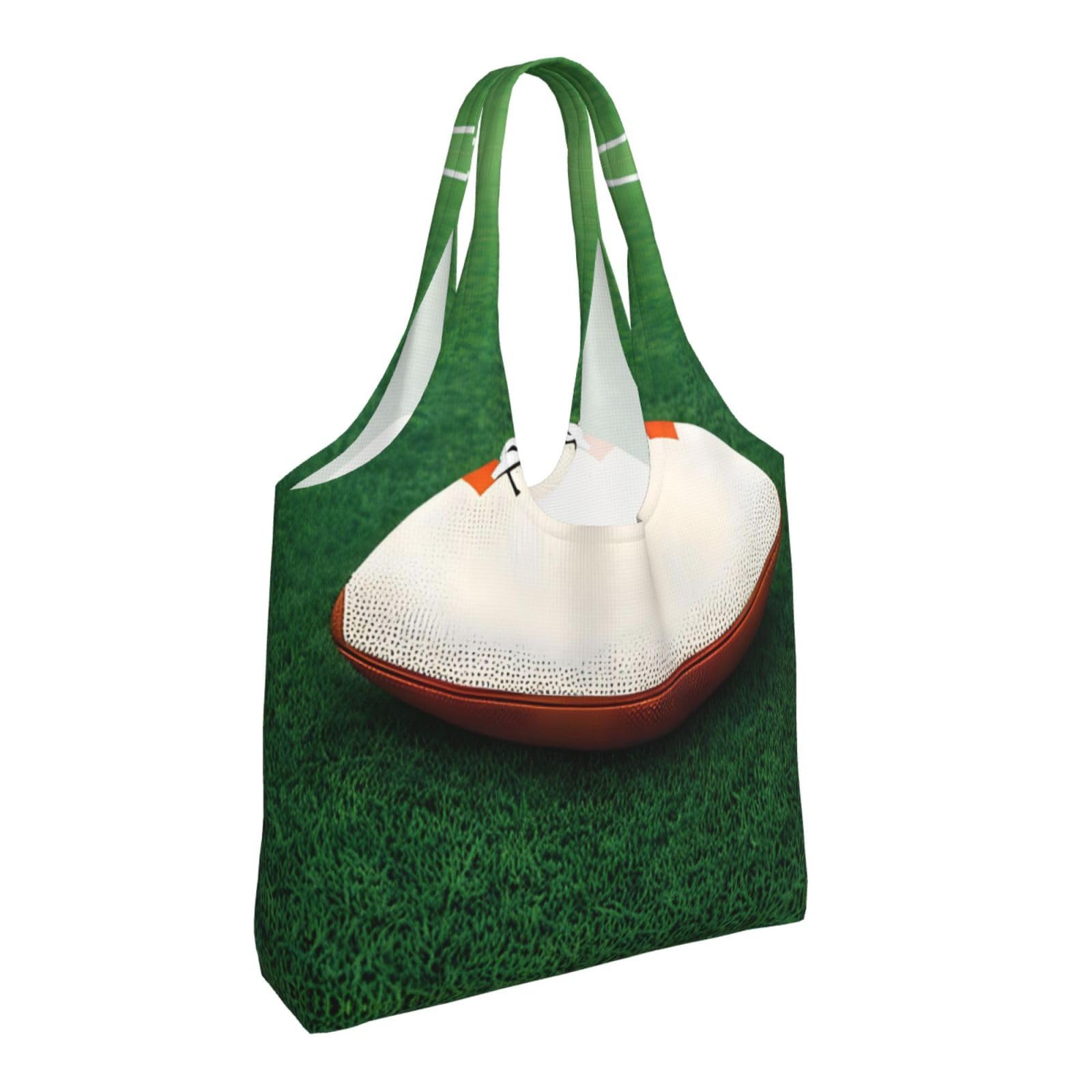 Women's Canvas Tote Bag - Basketball Print Grocery & Travel Bag for Daily Use