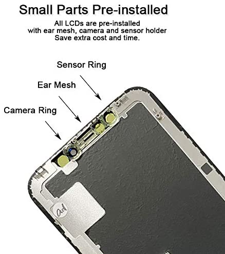 Original iPhone X Screen Replacement LCD & Digitizer Display with Tools Kit - DIY Repair for Cracked/Broken Screens - Perfect for Home, Office or Travel Emergency Fixes