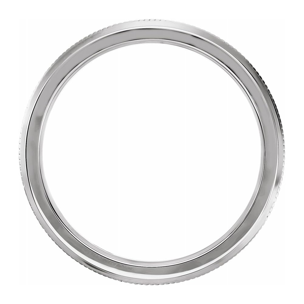 The Black Bow 2.5mm 10K White Gold Knife Edge Wedding Band – Perfect for Engagements, Anniversaries & Special Occasions