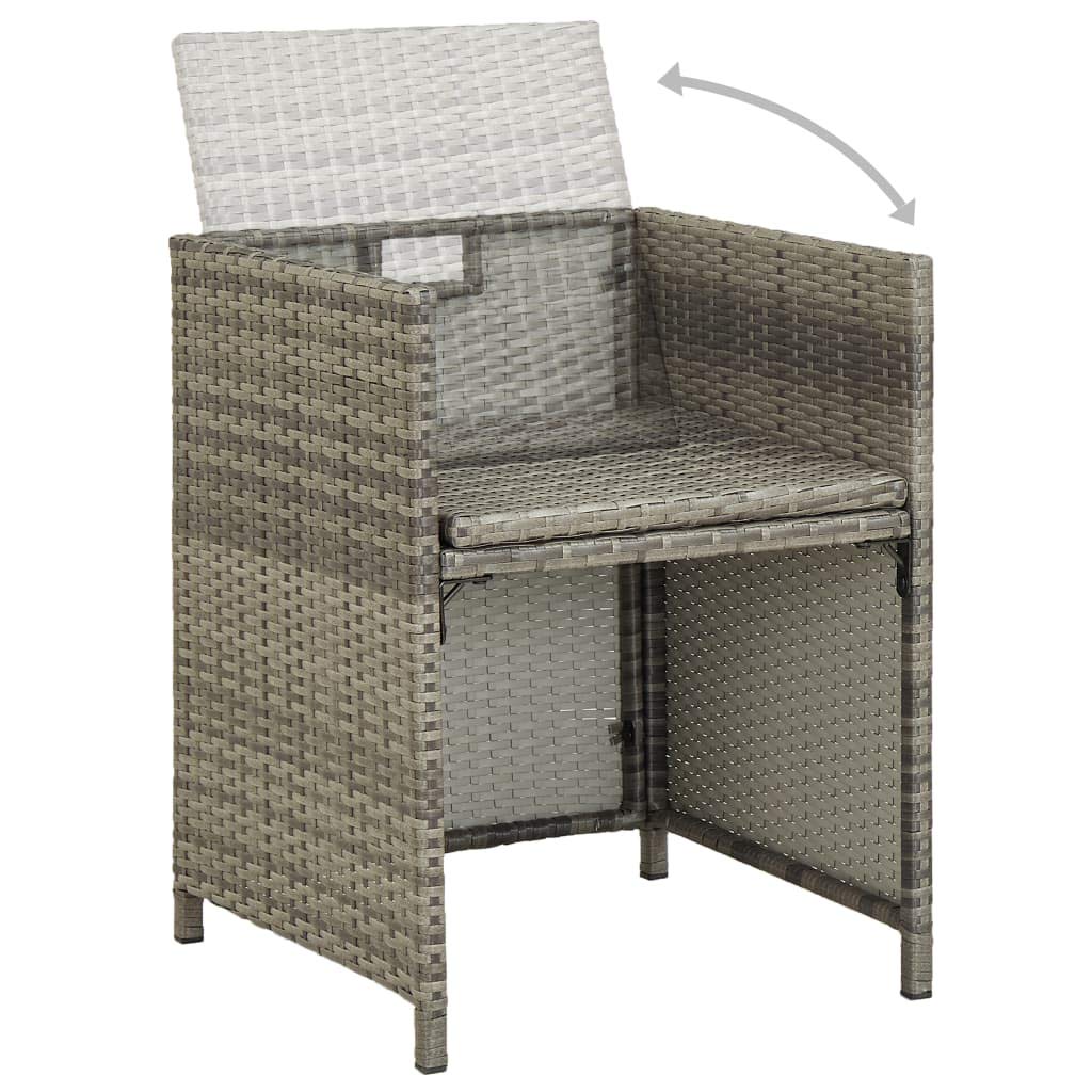 **Outdoor Rattan Dining Chairs Set of 2 with Cushions – Weather-Resistant Poly Rattan Patio Furniture for Garden, Balcony, Deck & Poolside – Perfect for Relaxing & Entertaining**