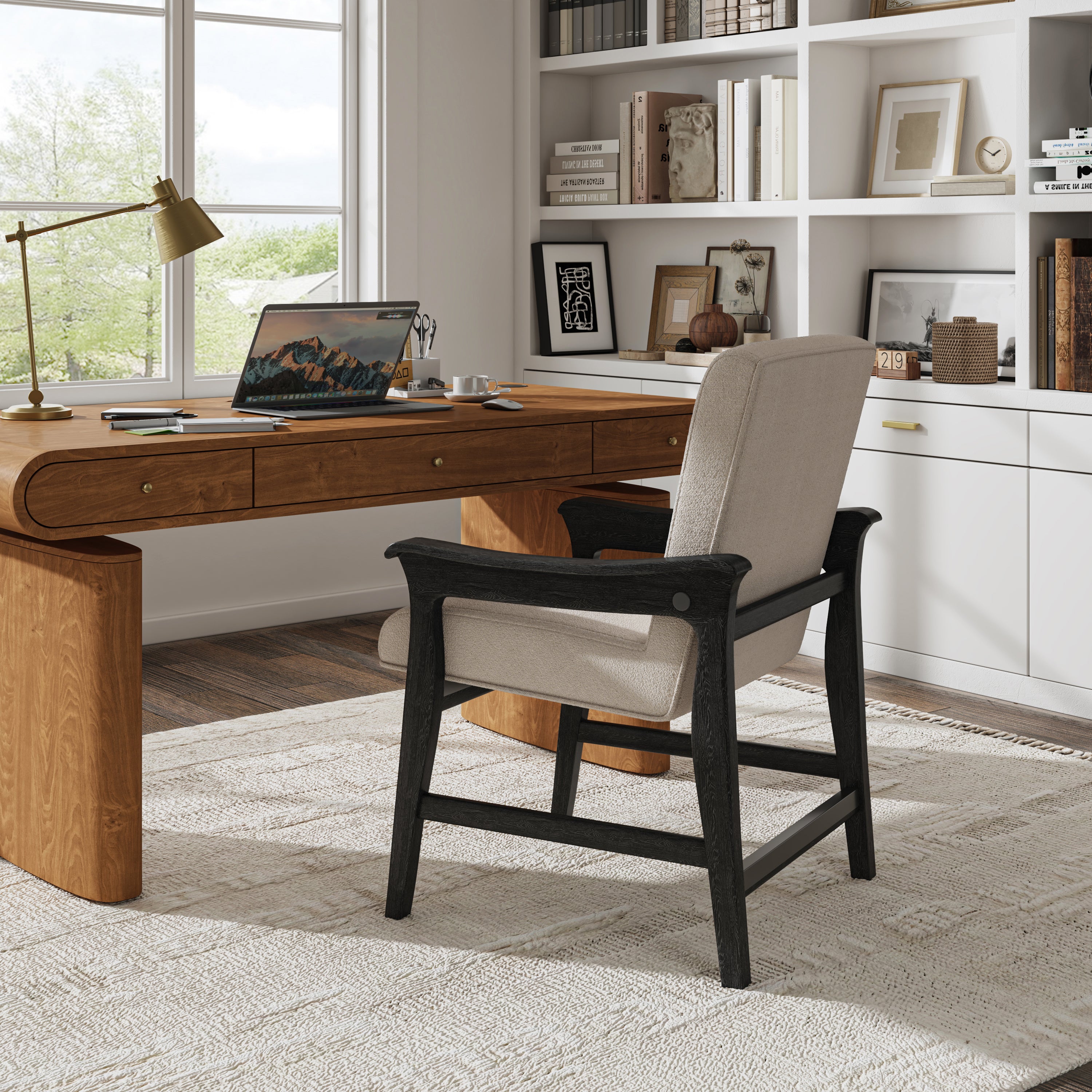 Modern Upholstered Counter Stool with Quick Shift to Dining Chair - Versatile Kitchen Island, Bar & Dining Room Seating for Home & Restaurant Use