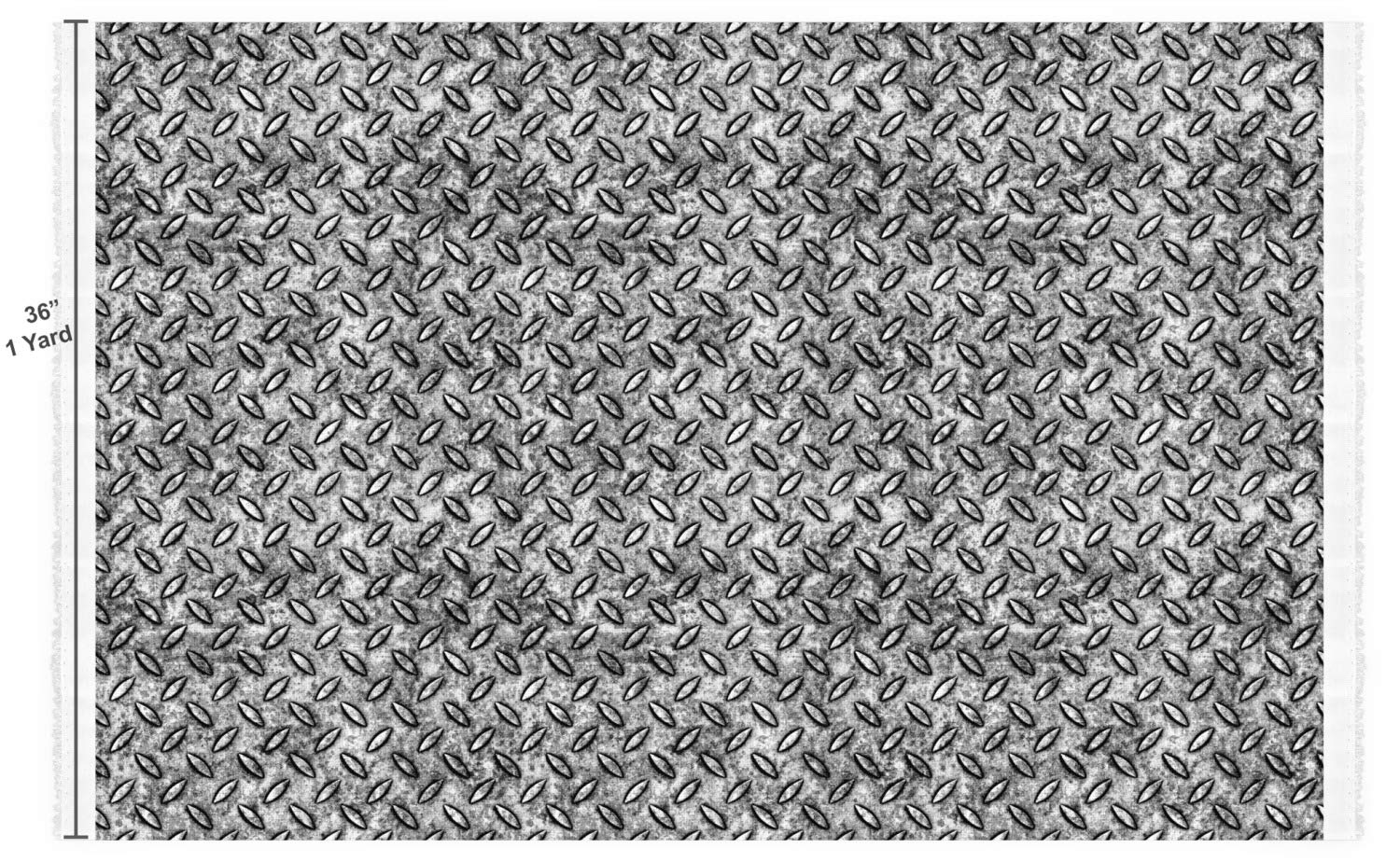 Diamond Plate Fabric by The Yard - Durable Spun Polyester Poplin for Upholstery, DIY Projects & Home Decor | Waterproof & Heavy-Duty Material