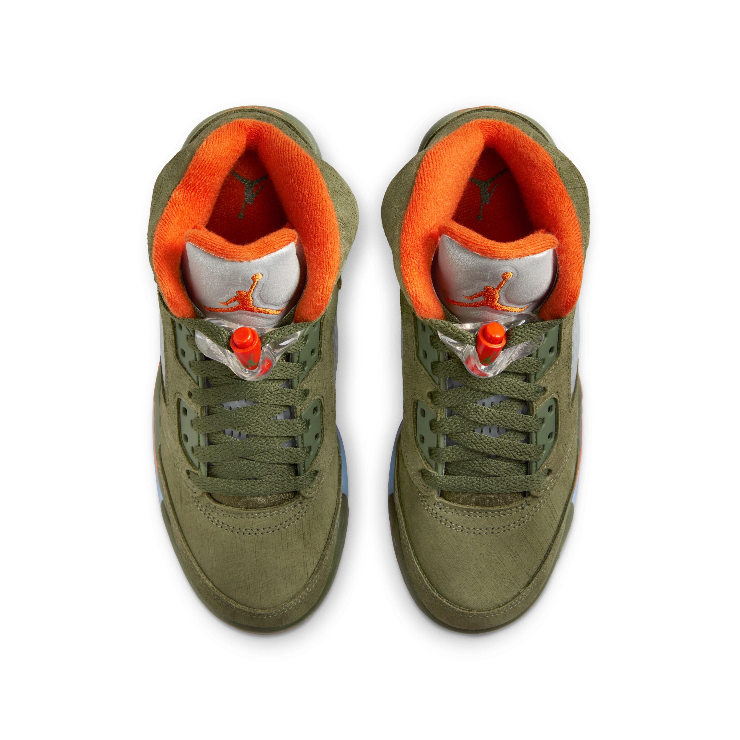 Air Jordan 5 Retro 'Olive' Kids Basketball Shoes - Comfortable Sneakers for Boys & Girls - Perfect for School, Sports & Casual Wear
