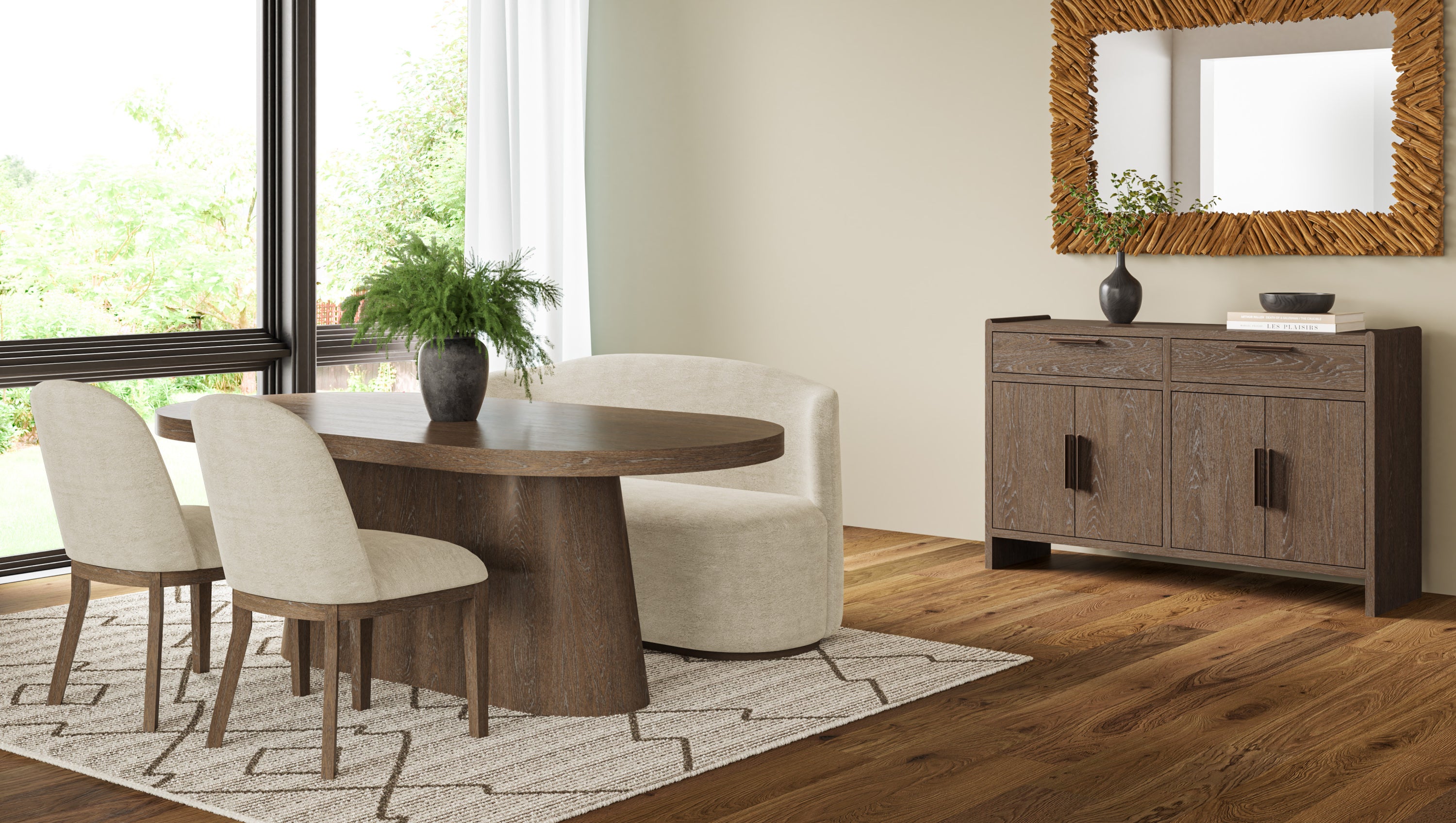 Luxury Cocoa & Ivory Upholstered Chairs Set of 2 - Modern Living Room Furniture for Home Decor & Comfortable Seating