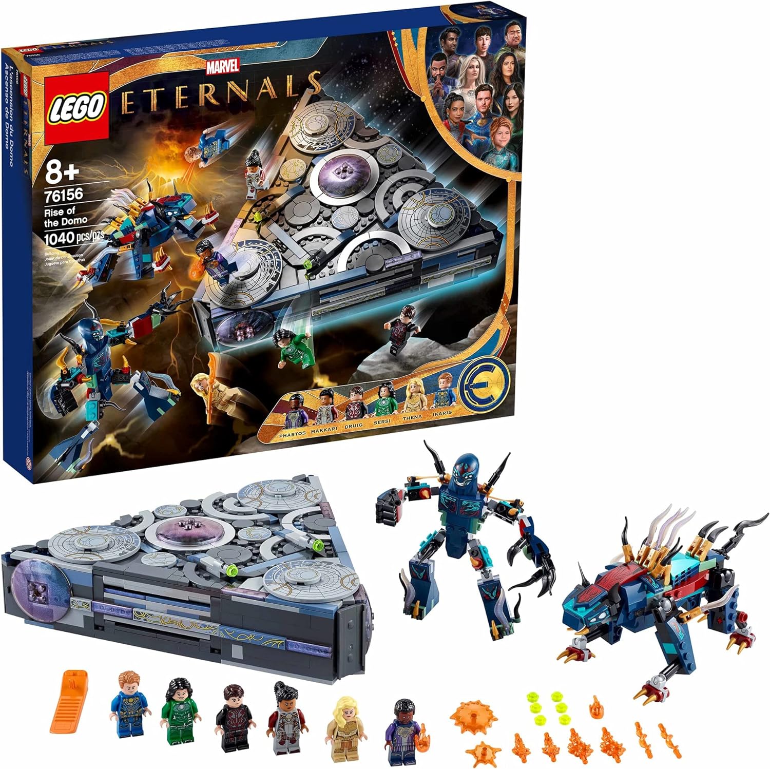 LEGO Marvel Rise of The Domo 76156 Building Kit - Superhero Toy Set with Avengers & Thanos Minifigures - Perfect Gift for Kids & Collectors - Play at Home or Display