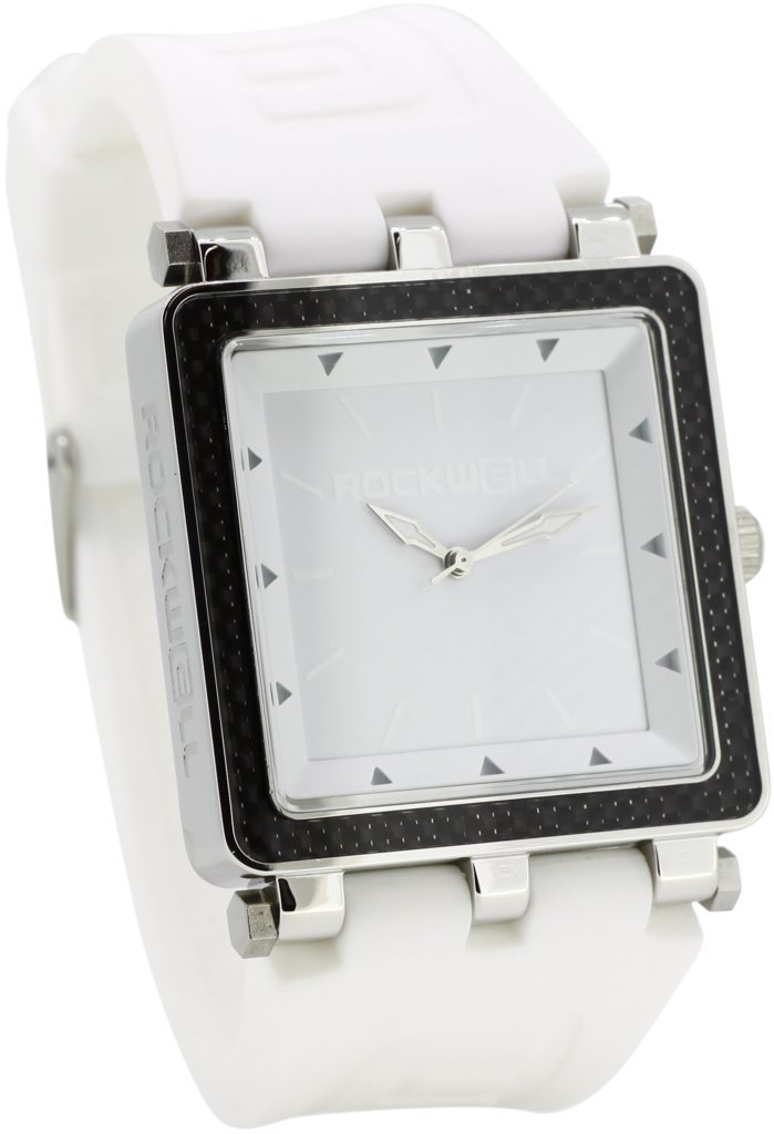 Rockwell Time CF Lite Watch for Men - Slim Minimalist Analog Wristwatch with White/Silver Dial & Stainless Steel Band - Perfect for Business, Casual & Everyday Wear
