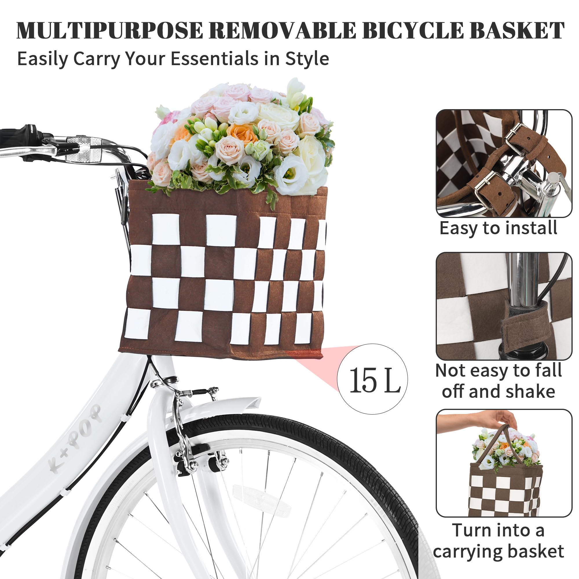 26 Inch Women's Foldable Beach Cruiser Bike - 7 Speed Commuter Bicycle with Basket & Fenders, High-Carbon Steel Frame - Perfect for Seaside Rides, City Commuting & Leisure Cycling