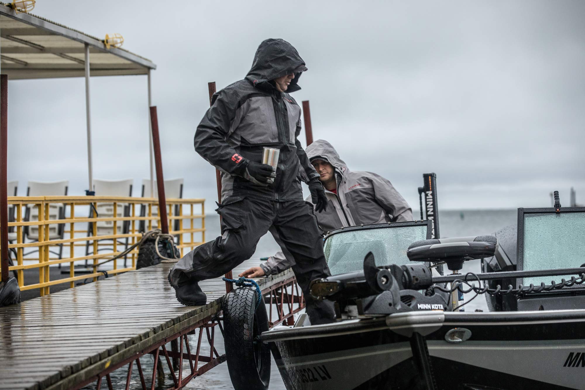 Striker Men's Waterproof Fishing Bib Pants - Durable & Comfortable for All-Weather Fishing, Boating, and Outdoor Activities