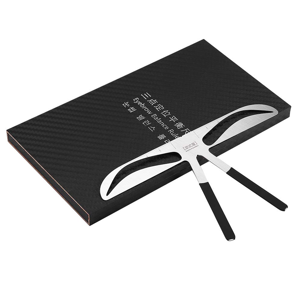 Eyebrow Stencil & Ruler - Precise Makeup Tool for Microblading & Eyebrow Shaping