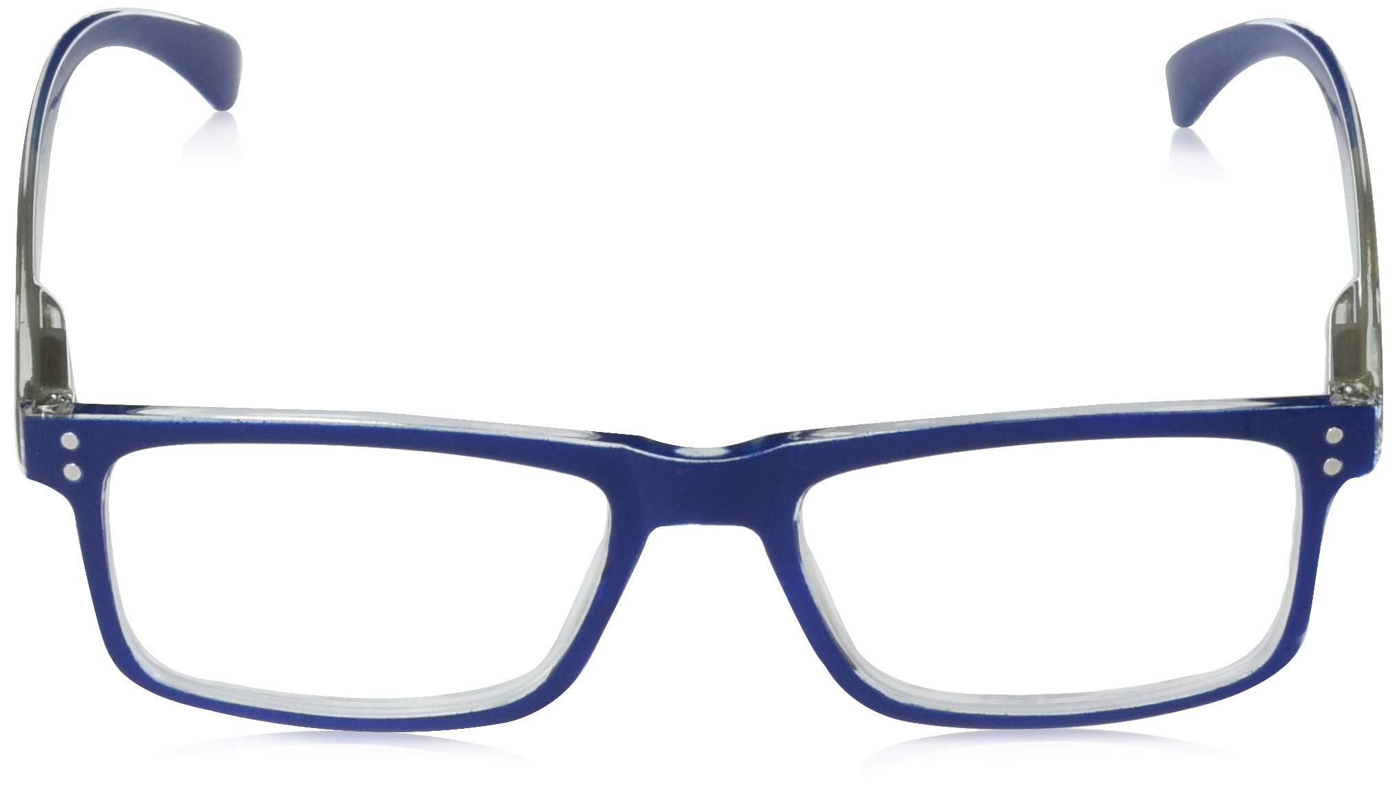 A.J. Morgan Racers - Stylish Rectangular Reading Glasses for Men & Women, Blue Light Blocking, Lightweight Comfort for Computer Work, Reading, and Office Use