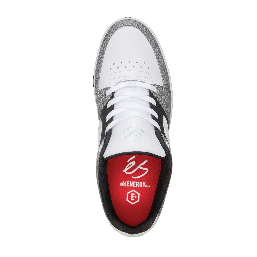 eS Accel Slim Skate Shoes - Black, White & Turquoise Colors - Perfect for Street Skating & Casual Wear