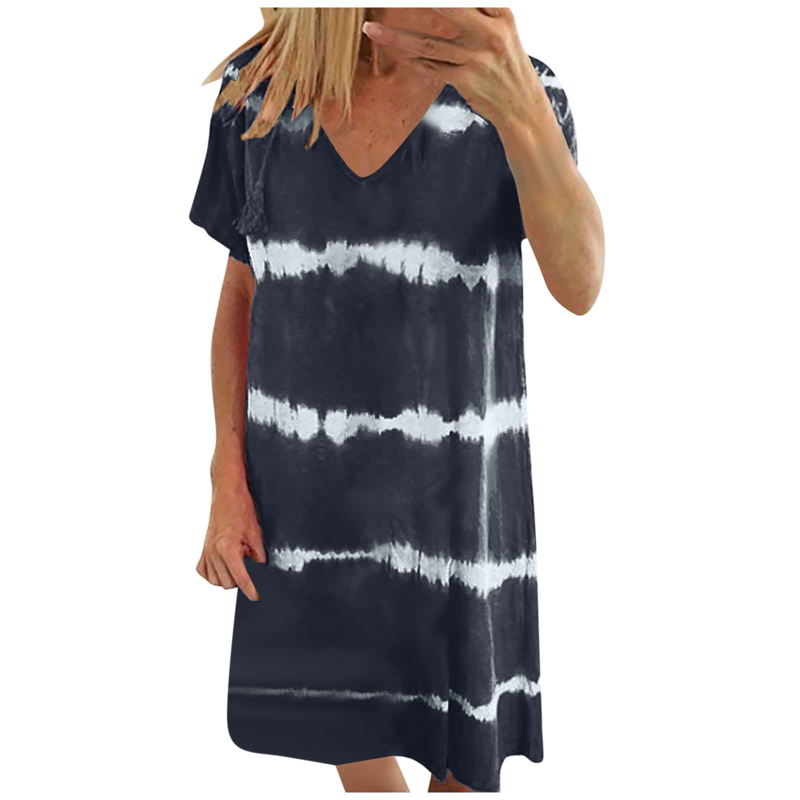 Women's Summer Sleeve Dresses - Flowy Sundresses for Beach Vacation & Travel | Casual Outfits for Women Over 60 | Perfect for Resort Wear, Outdoor Activities & Summer Getaways