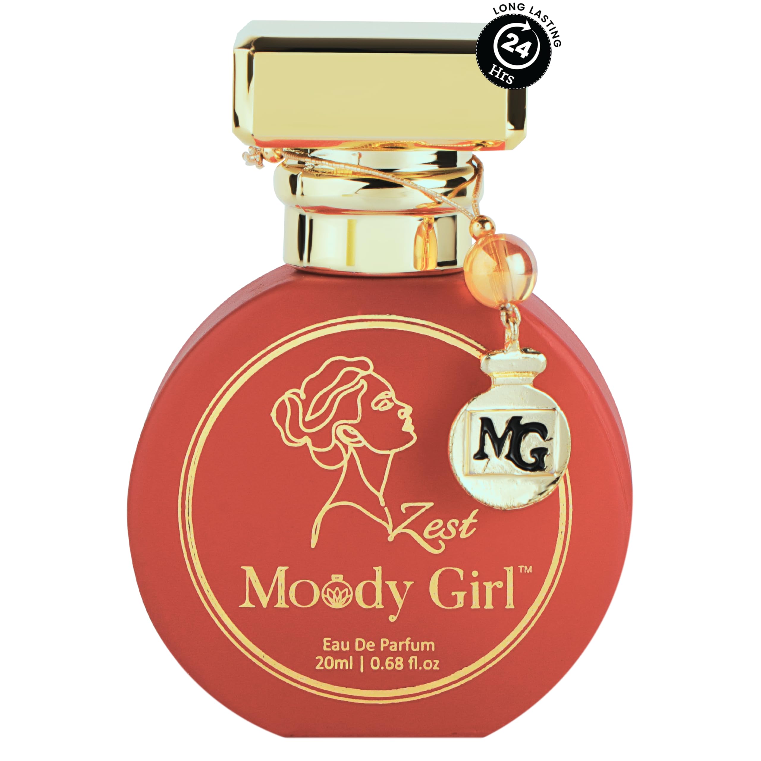 Moody Girl Zest Luxury Perfume for Women - Fresh Fruity Gardenia Scent | 24 Hour Long Lasting Musk Fragrance | Perfect Gift for Her | Great for Date Night, Office & Special Occasions (20ML)