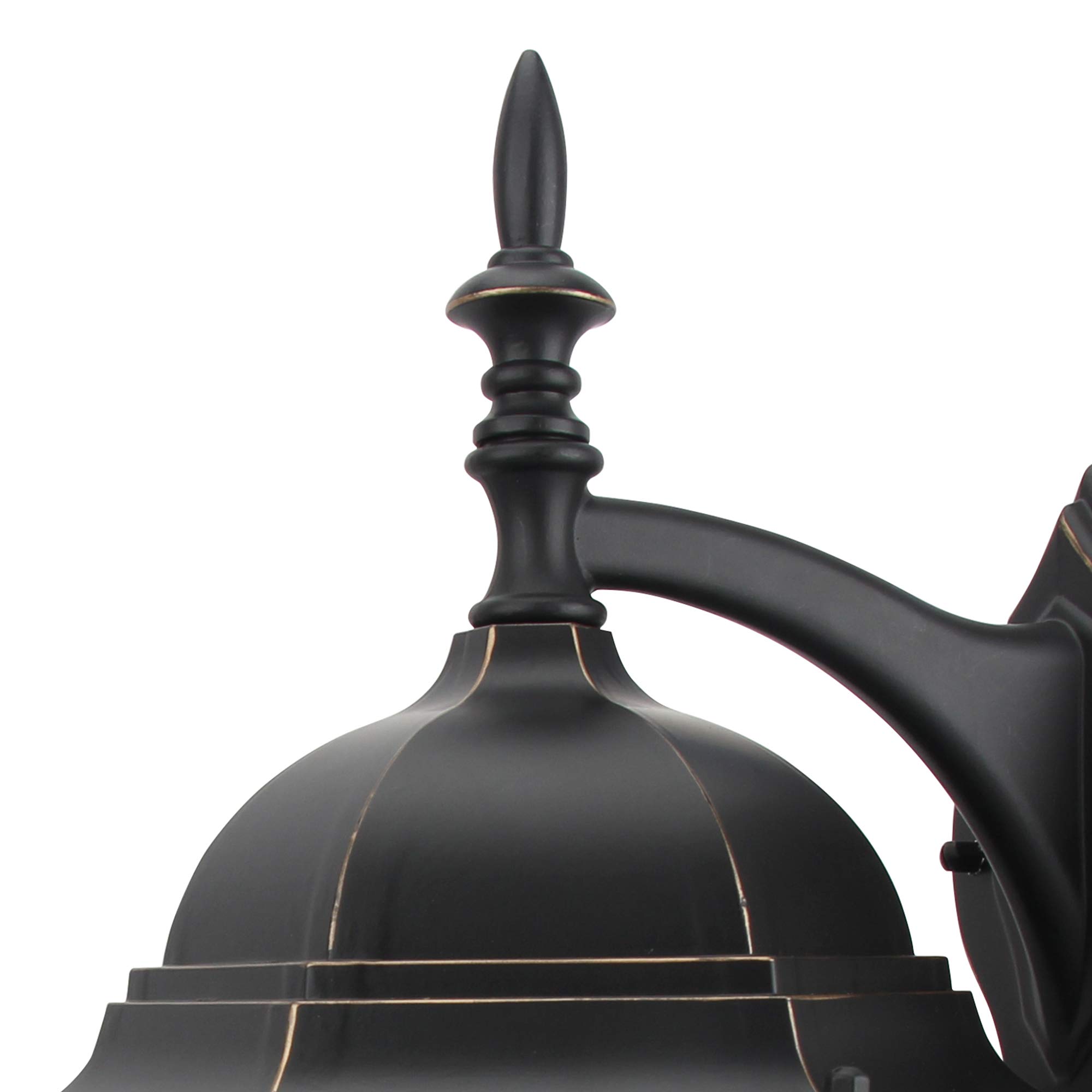 EL506SIB Small Wall Lantern in Imperial Black - Outdoor Lighting for Porch, Patio, Garden & Entryway - Durable Weatherproof Exterior Sconce