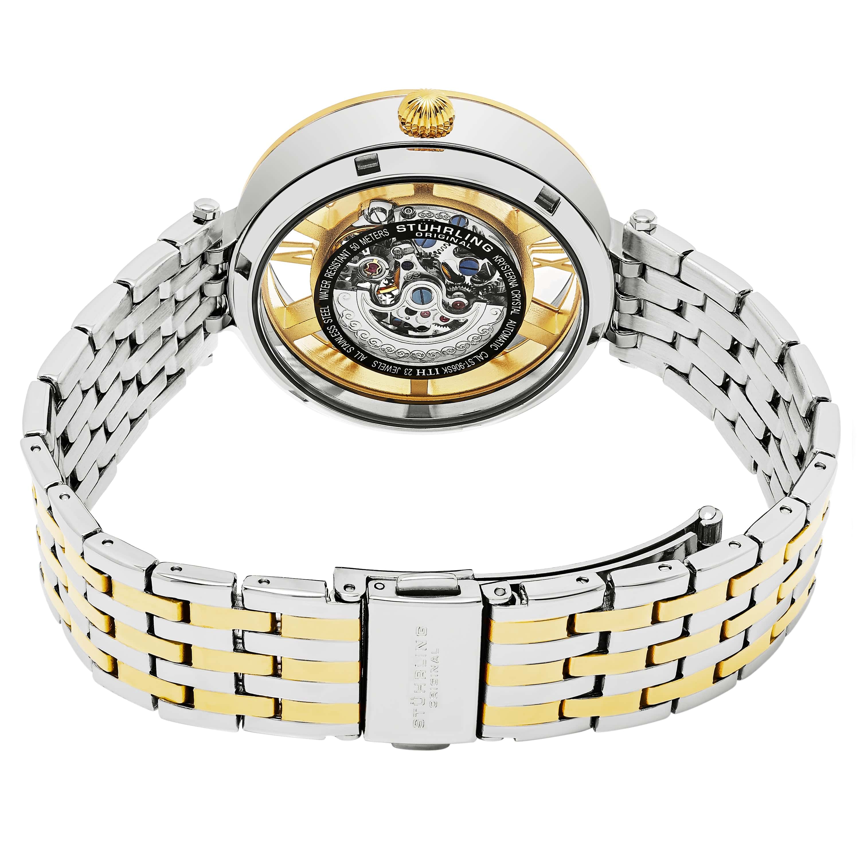 Two-Tone Gold and Silver Band Ring for Women - Elegant Jewelry for Everyday Wear, Parties & Special Occasions