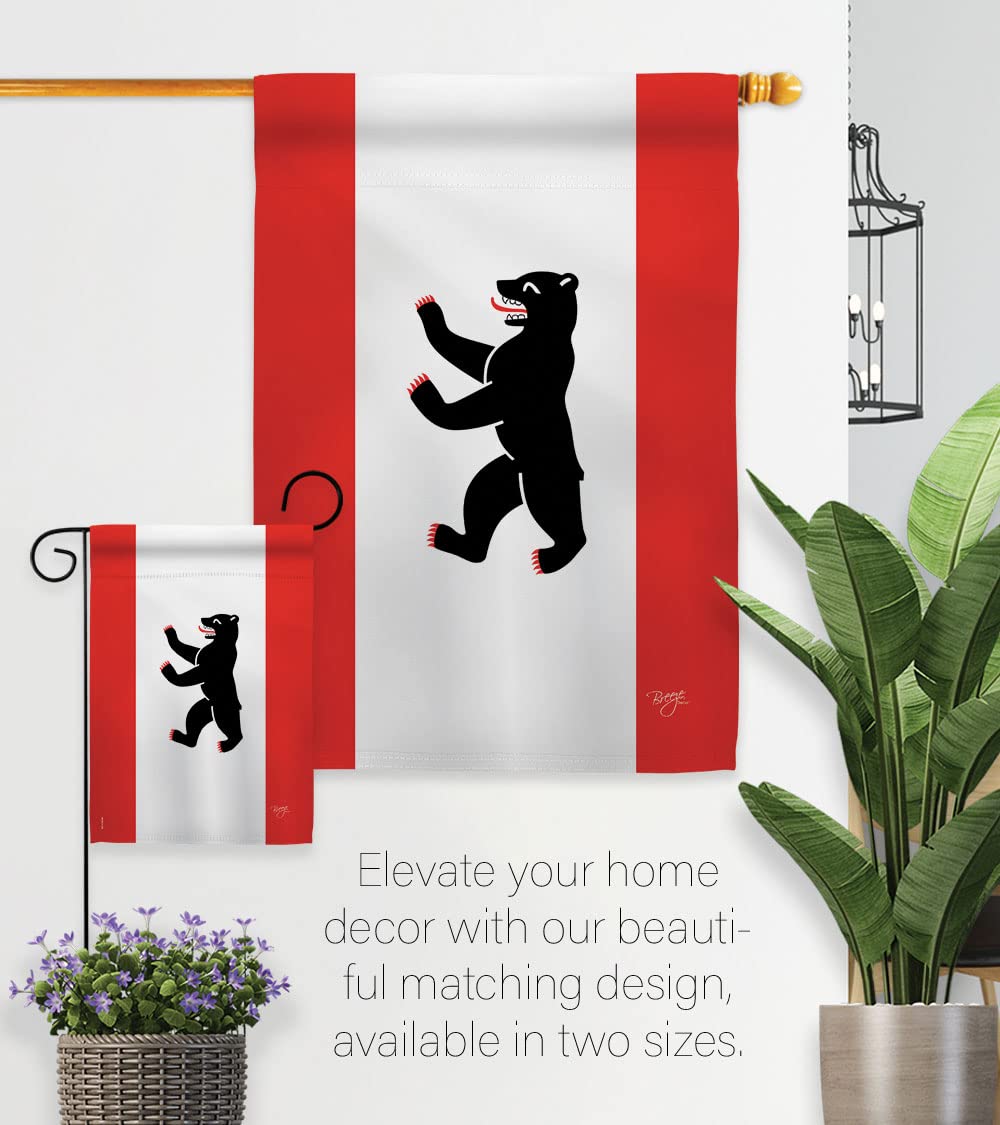 Berlin Garden Flag Set - Double-Sided House Decoration for Yard & Gift