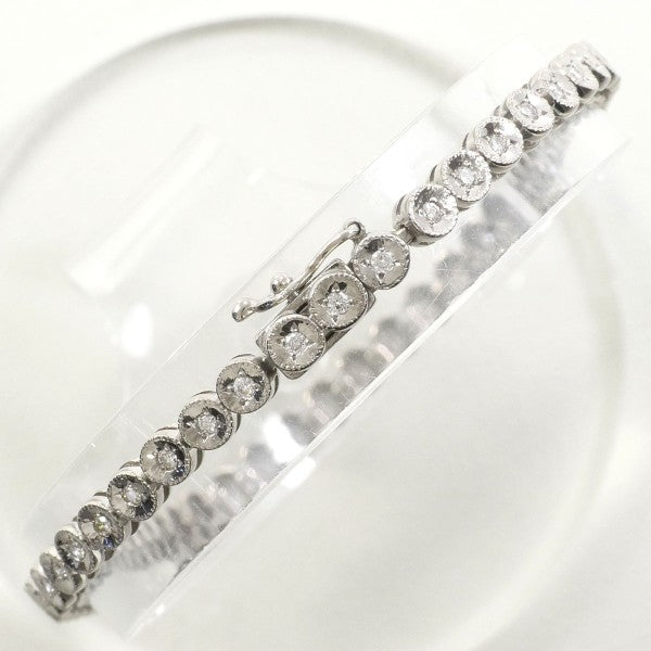 18K White Gold Diamond Bracelet for Women - Elegant Tennis Bracelet with Real Diamonds - Perfect for Weddings, Anniversaries & Special Occasions