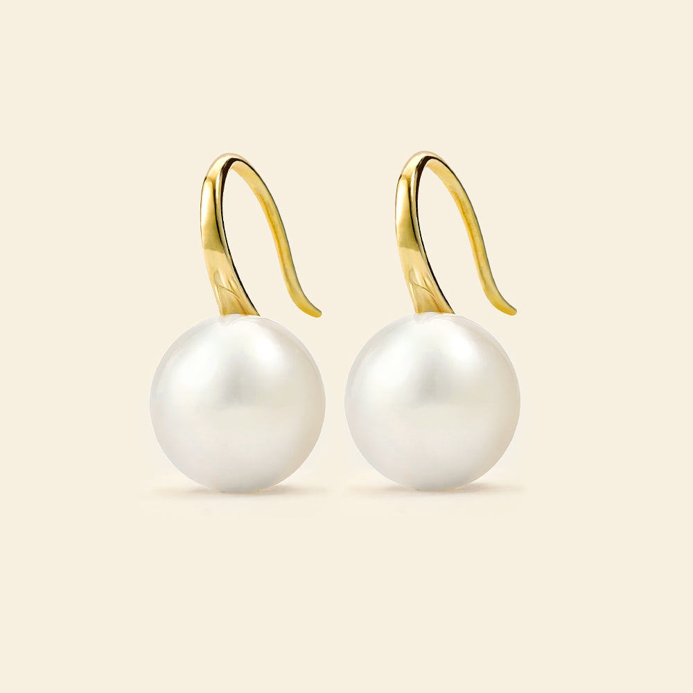 Elegant Freshwater Pearl Drop Earrings for Women - Classic Dangle Earrings for Wedding, Party & Everyday Wear
