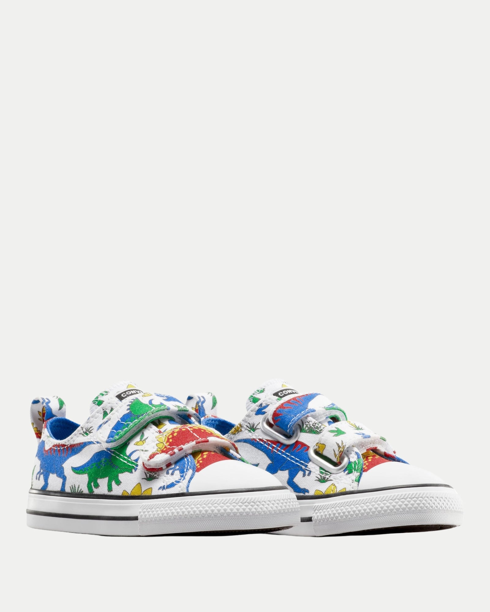 CT AS 2V OX Dinocons Inf B Sneakers in White, Totally Blue & Enamel Red | Stylish & Comfortable for Running, Walking & Casual Wear