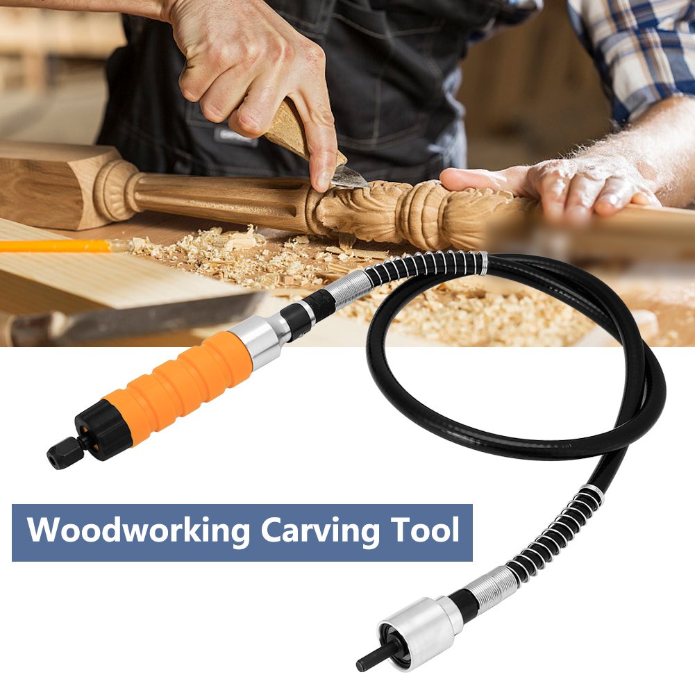 Wendry Electric Wood Carving Kit - 5 Blades & Soft Tube Chisel Set for Woodworking, Engraving & DIY Projects | Metal & Rubber Wood Carving Tools for Hobbyists & Professionals