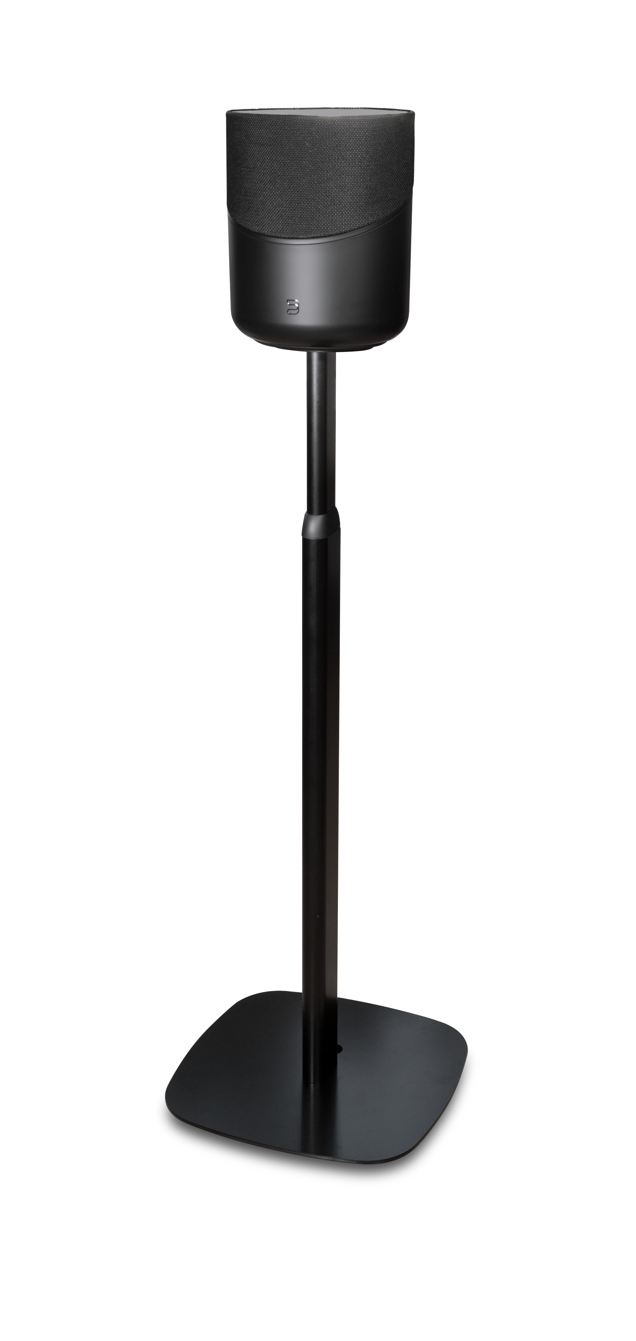 Bluesound Universal Adjustable Floor Stand for Pulse M & Pulse Flex Speakers - Premium Black Speaker Stand for Home Theater & Music Listening