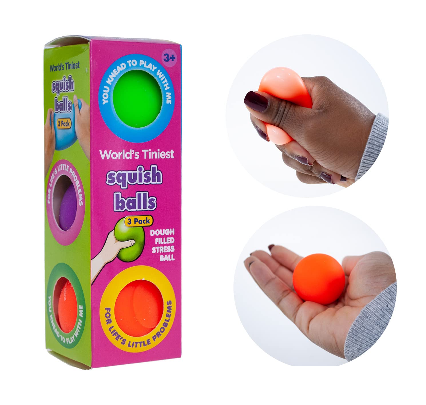 Playmaker Toys 19320 Squish Dough Ball - Soft & Stretchy Sensory Dough for Kids - Stress Relief & Creative Play - Perfect for Home, Classroom & Travel Activities