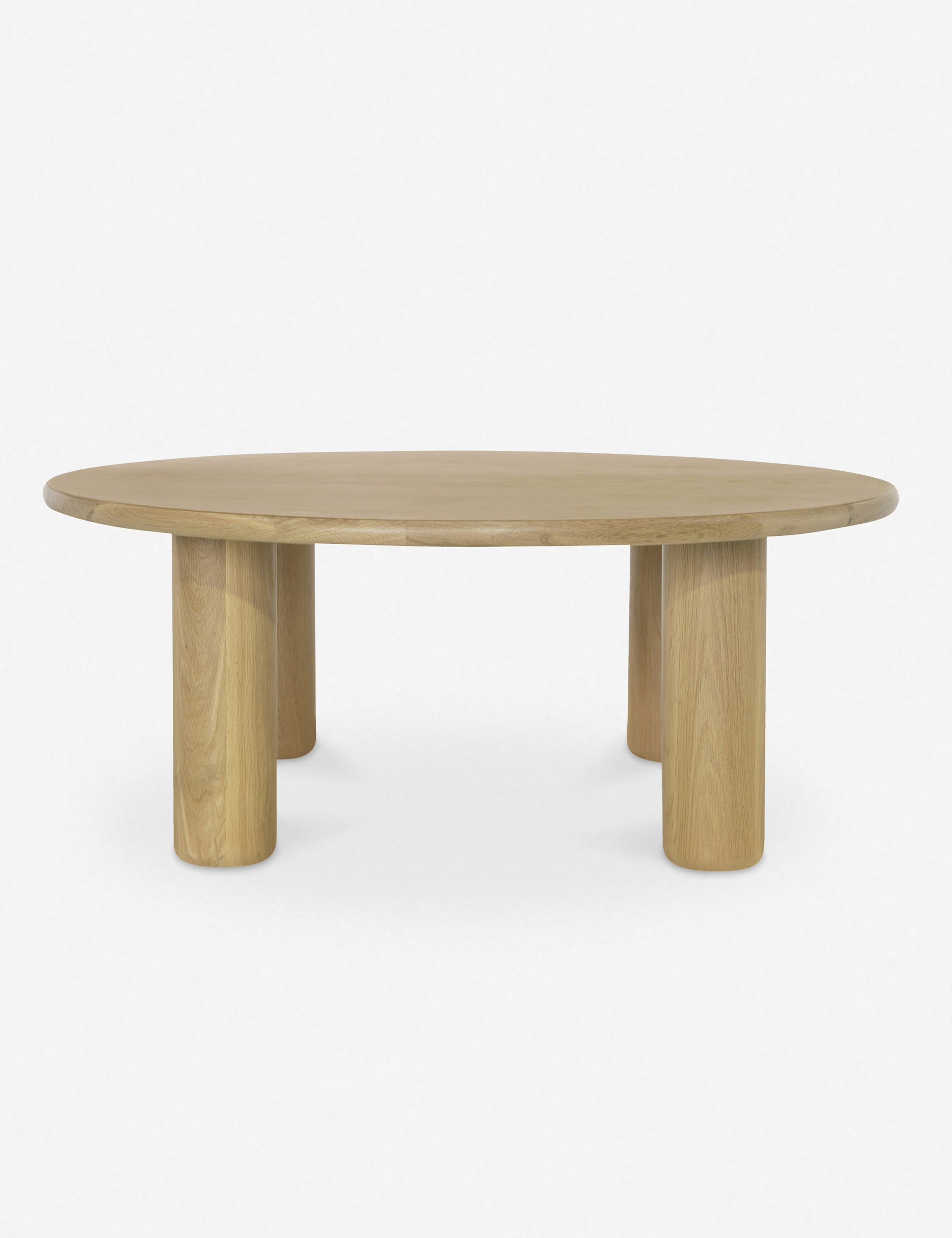 Modern Round Coffee Table - 36 Inch Wooden Living Room Center Table for Small Spaces - Perfect for Apartments, Lounges & Cozy Home Decor