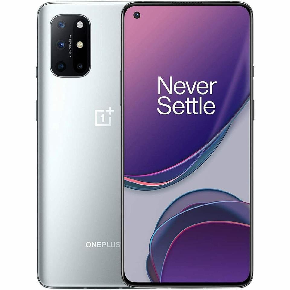 OnePlus 8T 5G Smartphone (KB2001) - 12GB RAM 256GB Storage, Dual SIM, Silver - Premium Android Phone for Gaming, Streaming & Productivity