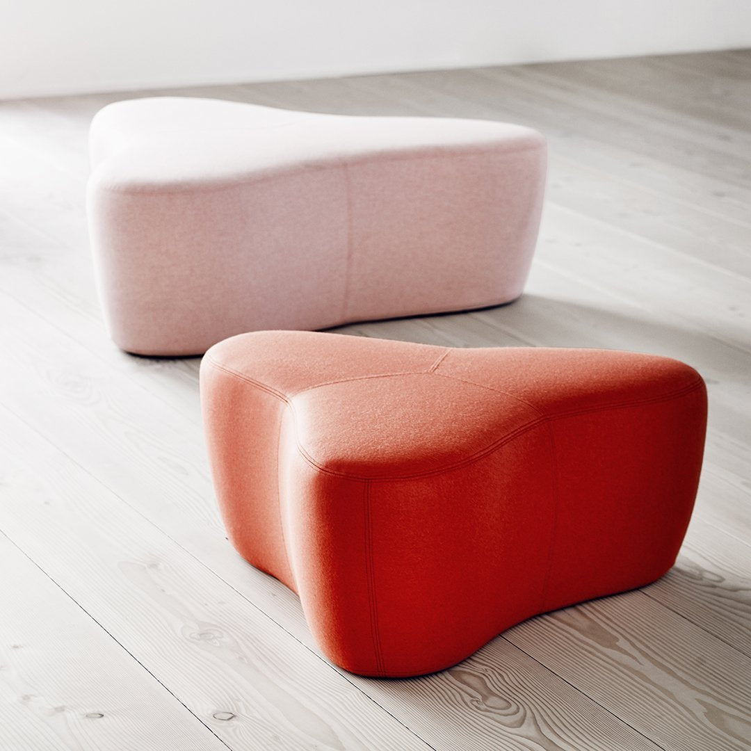 Konno Chat Pouf Ottoman - Soft and Stylish Round Footstool for Living Room, Bedroom, or Office | Perfect for Extra Seating, Footrest, or Decorative Accent