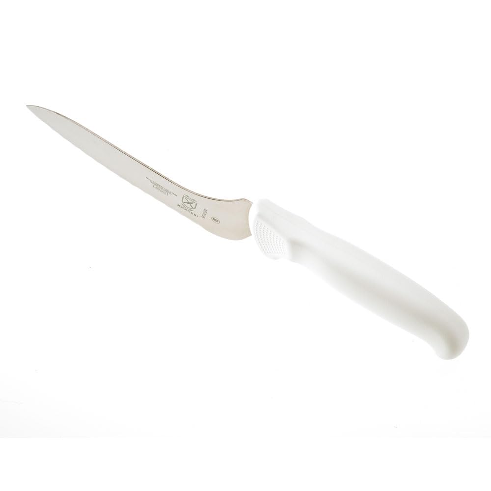 Premium Mercer Culinary 6-Inch White Offset Bread Knife - Ultimate Sandwich & Cake Slicing Tool for Home Bakers & Professional Chefs | Ideal for Artisan Breads, Pastries & Delicate Desserts