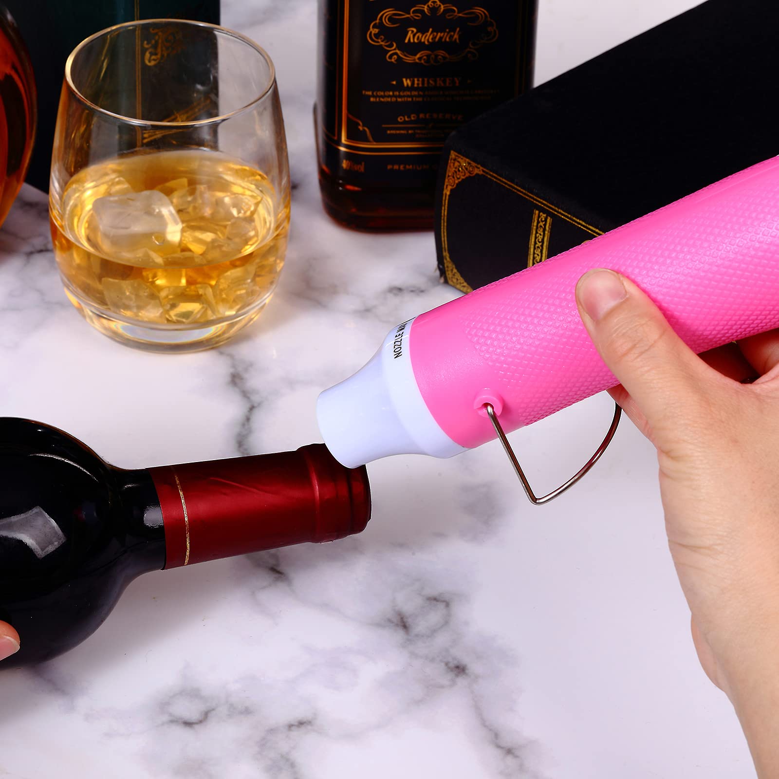 Professional 300V Heat Gun for DIY, Shrink Wrapping, Plastic Packaging & Crafts - High Power Heating Tool with Adjustable Temperature (Pink) - Perfect for Home Repairs, Arts & Crafts, and Industrial Applications