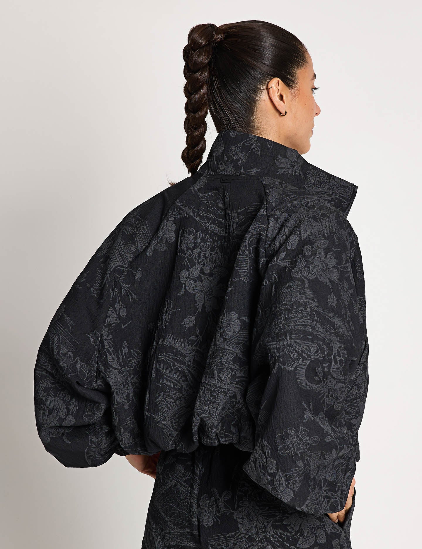 Premium Jacquard Track Jacket for Men & Women | Breathable Sportswear | Black/Anthracite | Ideal for Running, Gym & Outdoor Activities