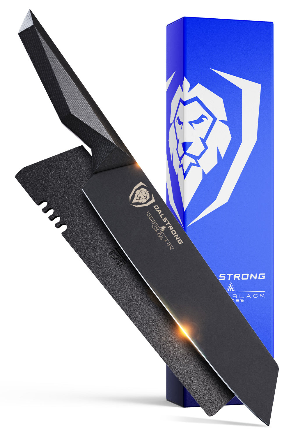 Premium Kiritsuke Chef Knife 8.5 Inch - Shadow Black Series Japanese Kitchen Knife | NSF Certified Professional Grade | Dalstrong | Perfect for Sushi, Meat Slicing & Precision Cutting
