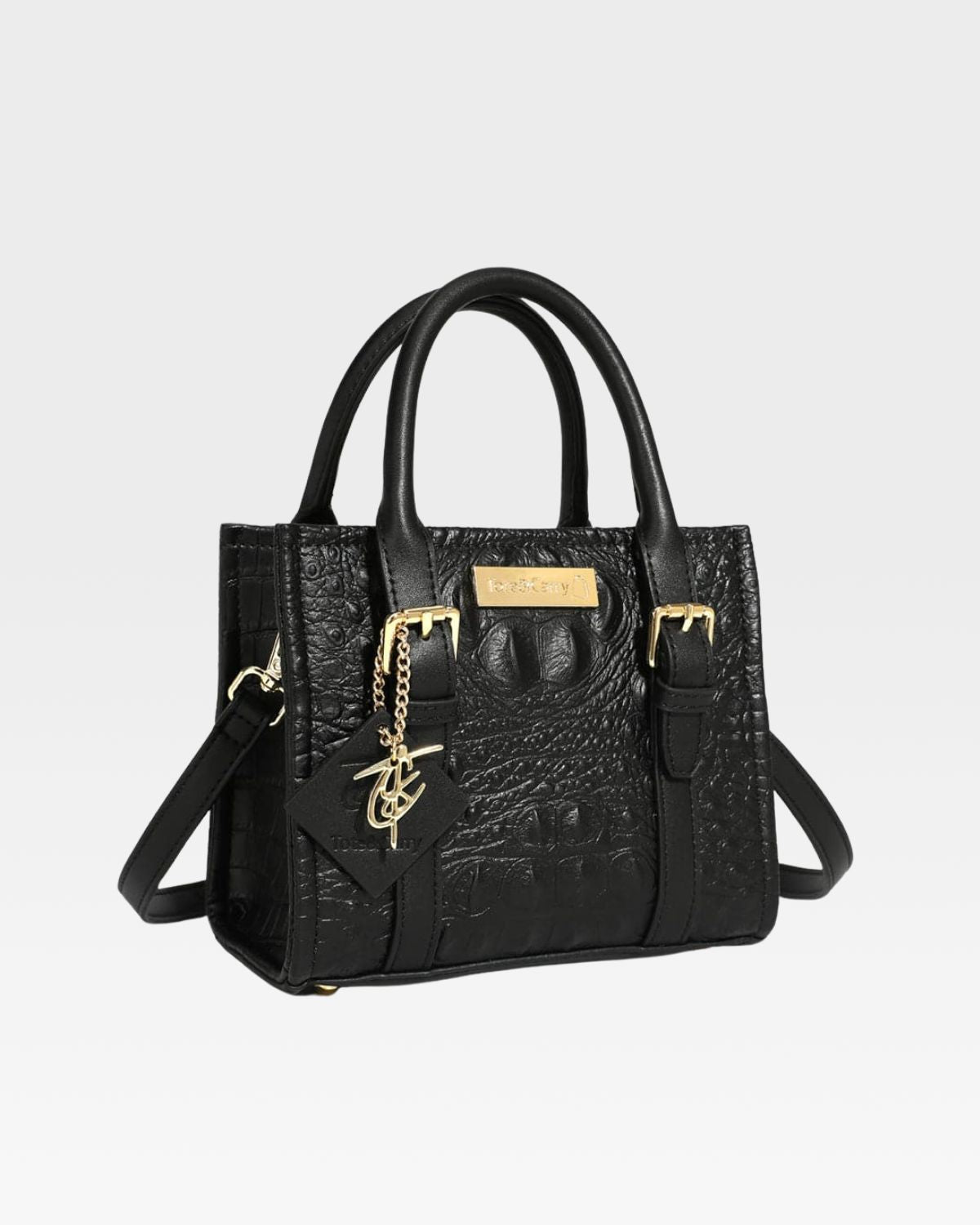 Apollo 2 Mini Tote Bag - Black Crossbody Shoulder Bag for Women | Perfect for Work, Travel & Shopping