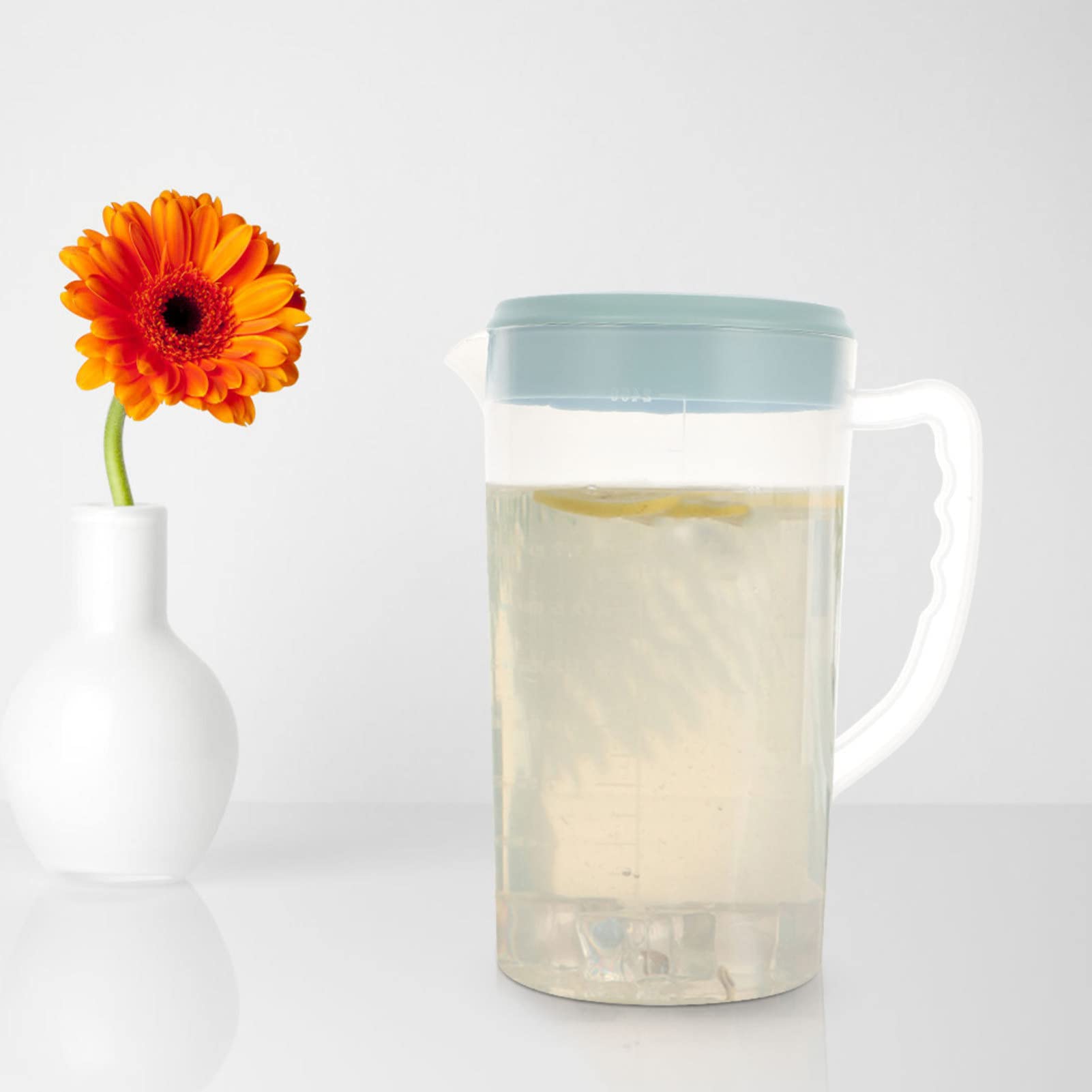 2600ML Large Clear Plastic Pitcher with Lid - Hemoton BPA-Free Water Jug for Mixing Drinks, Juice, Iced Tea & More | Perfect for Parties, BBQs & Home Kitchen Use