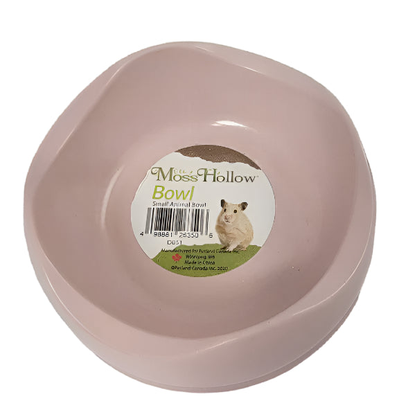 Natural Moss Hollow Small Animal Bowl for Hamsters, Rabbits & Guinea Pigs - Eco-Friendly Pet Feeding Dish for Cages & Outdoor Habitats