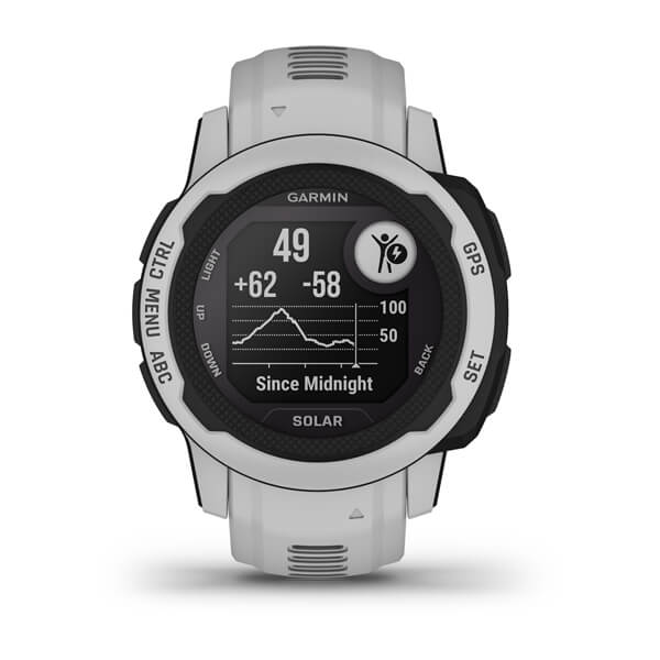 Garmin Instinct 2S Solar Smartwatch - Rugged GPS Watch with Solar Charging, Health Monitoring & Fitness Tracking - Perfect for Hiking, Running, Outdoor Adventures & Everyday Wear