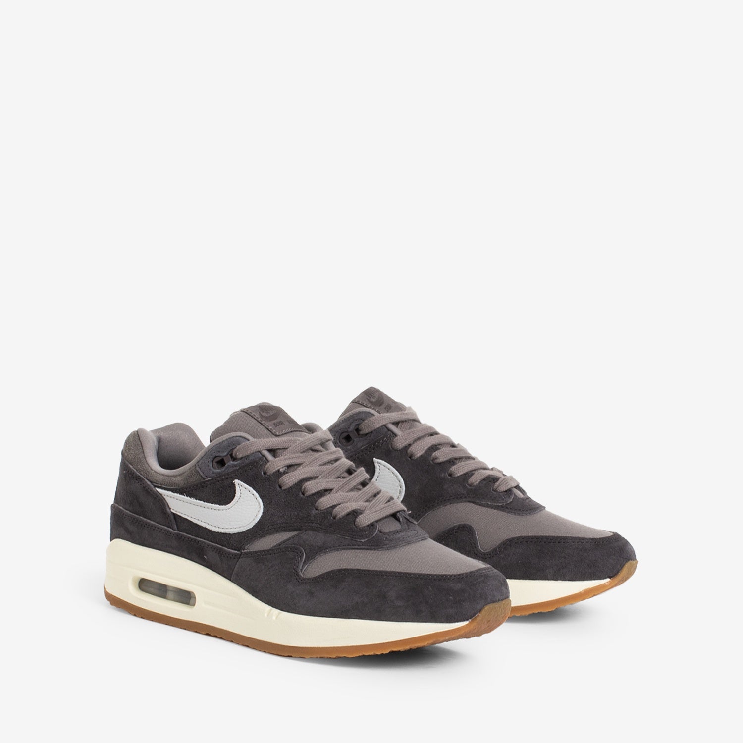Nike Air Max 1 PRM Men's Running Shoes - Soft Grey/Neutral Grey/Thunder Grey - Lightweight Cushioned Sneakers for Jogging, Gym & Casual Wear