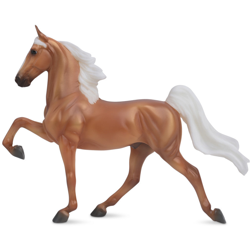 Breyer Freedom Series 1:12 Scale Palomino Saddlebred Horse Model - Realistic Collectible Toy for Display, Gifts & Horse Lovers - Perfect for Home Decor, Birthday Presents & Equestrian Enthusiasts