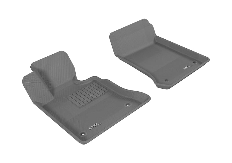 3D MAXpider Custom Fit Floor Mats for 2013-2015 Mercedes Benz GLK Class X204 - 1st Row All-Weather Protection, Gray Kagu Series | Perfect for Daily Commuting, Road Trips & Winter Weather