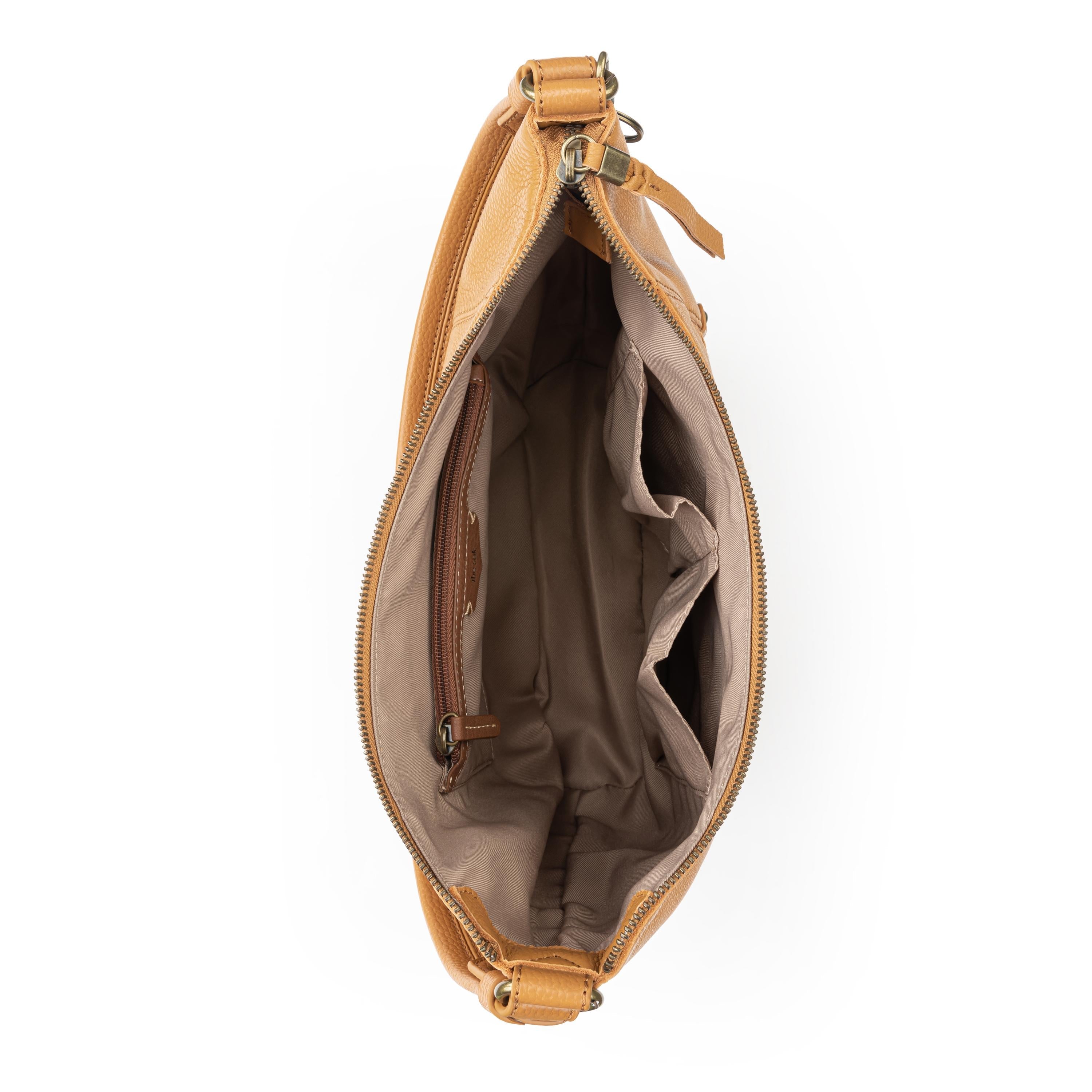 Premium Genuine Leather Hobo Bag with Smartphone Pocket - Perfect Gift Set for Women - Ideal for Work, Travel & Everyday Use