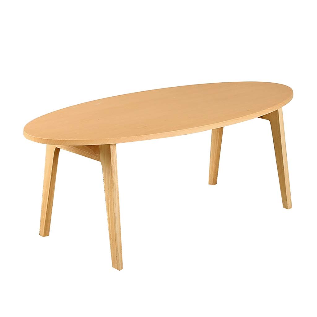 ZWJLIZI Folding Oval Coffee Table - Compact 47