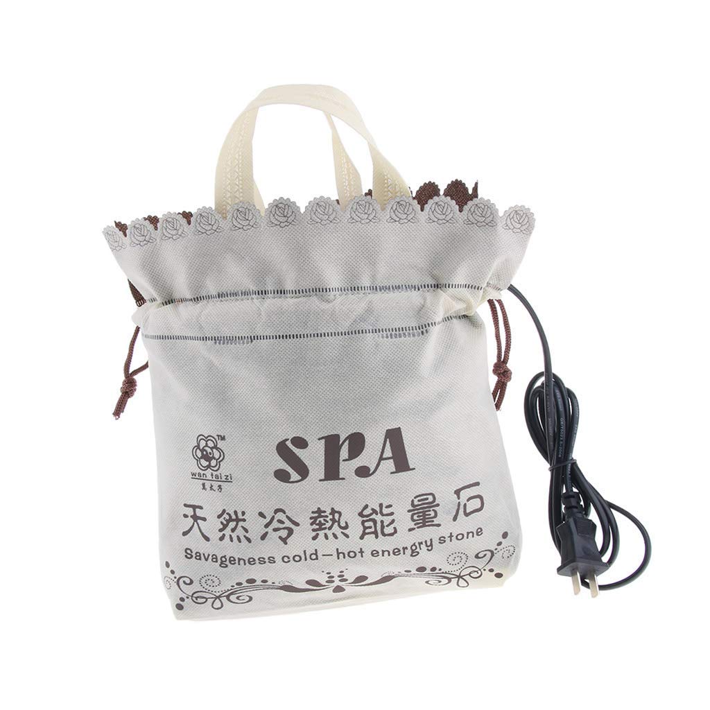 Electric Hot Stone Warmer & Massage Heater Bag - Portable Hot Stone Therapy Kit for Relaxation, Spa, and Pain Relief - Perfect for Home, Salon, and Professional Use