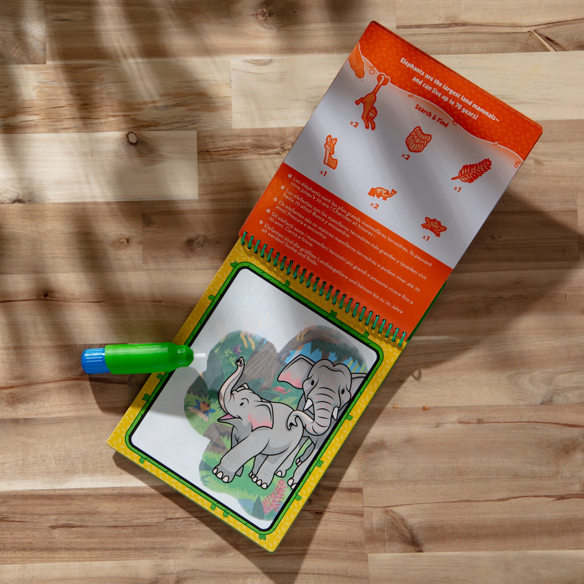 On the Go Water Wow! Water Reveal Pad – Jungle Adventure Activity Book for Kids, Mess-Free Travel Toy for Toddlers, Reusable Coloring Book – Perfect for Road Trips, Airplane Rides & Quiet Playtime