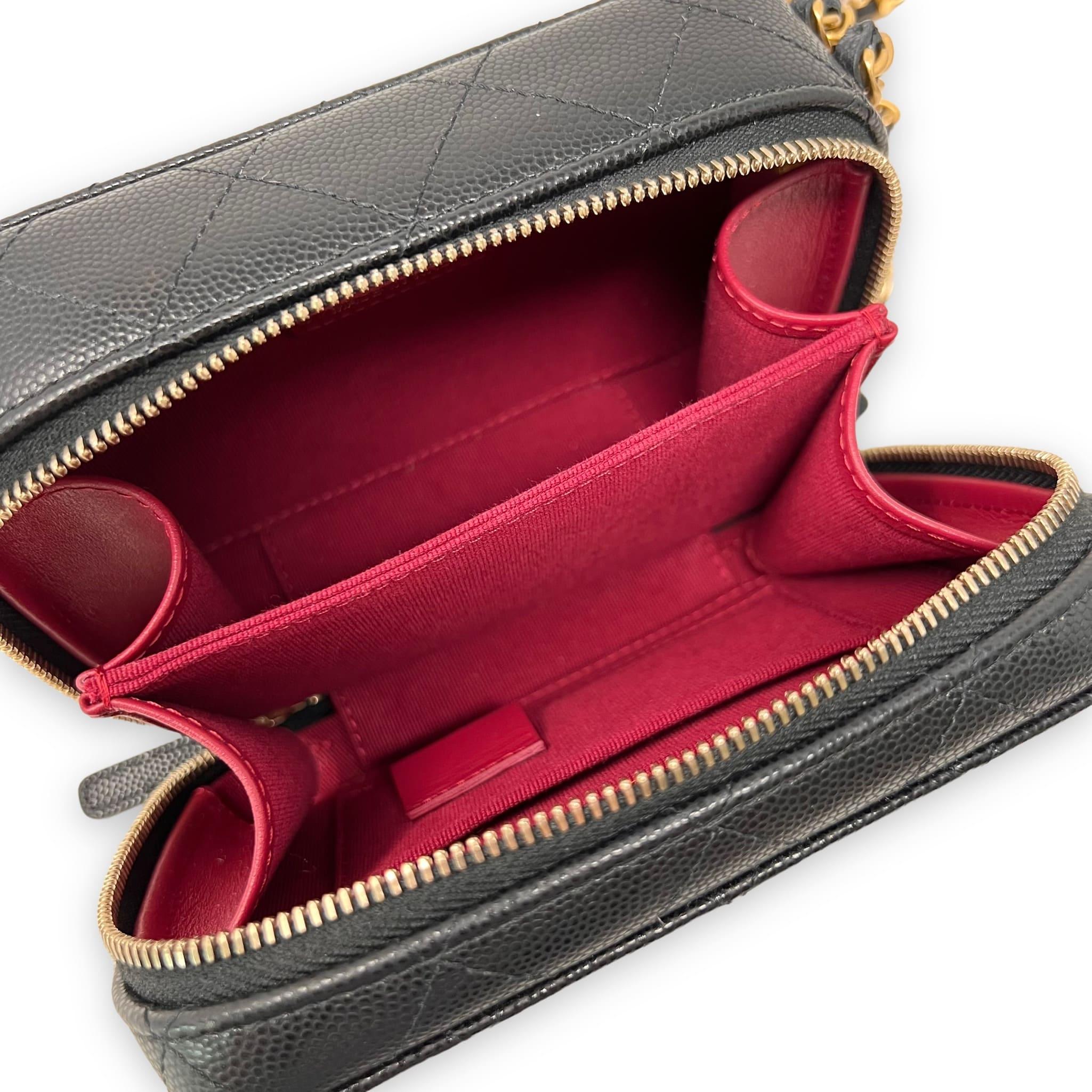 Chanel Black Caviar Leather Twist Your Buttons Camera Crossbody Bag - Perfect for Date Night & Evening Events