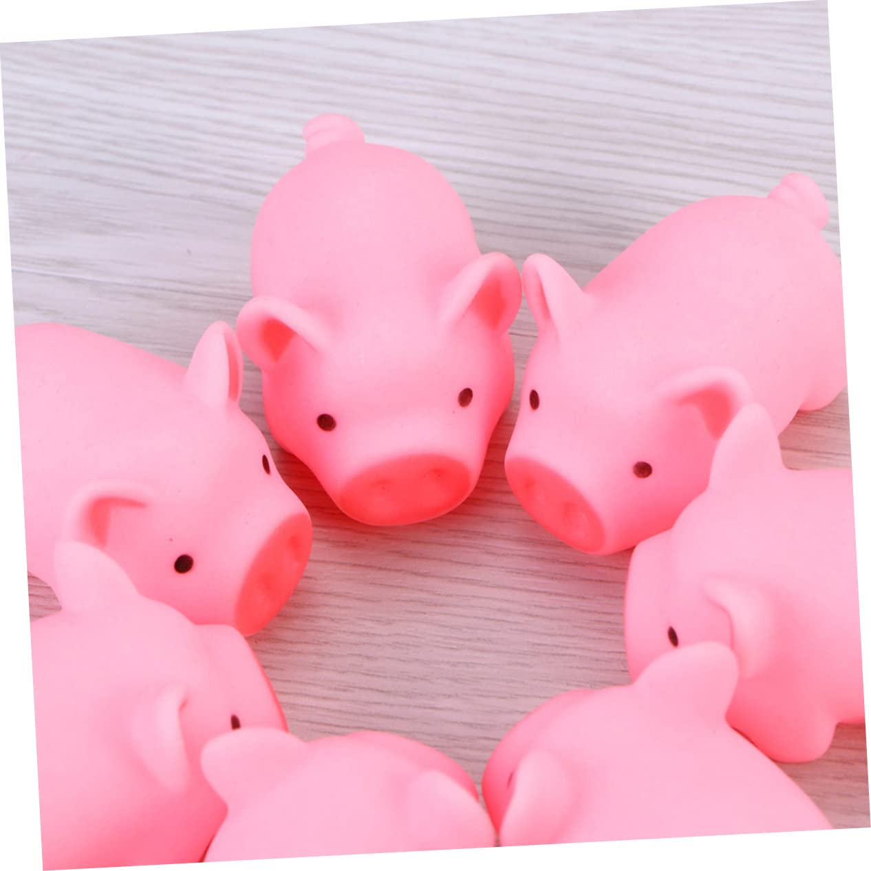 FAVOMOTO 30 Pack Cute Pig Shaped Squeaky Bath Toys for Kids - Fun Bathtub & Pool Floating Toys for Toddlers, Baby Bath Time Play and Sensory Water Games