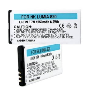 Original Nokia Lumia 820 3.7V Replacement Battery - High Capacity Li-ion Cell for Extended Usage - Perfect for Smartphone Power Backup & Travel Accessories