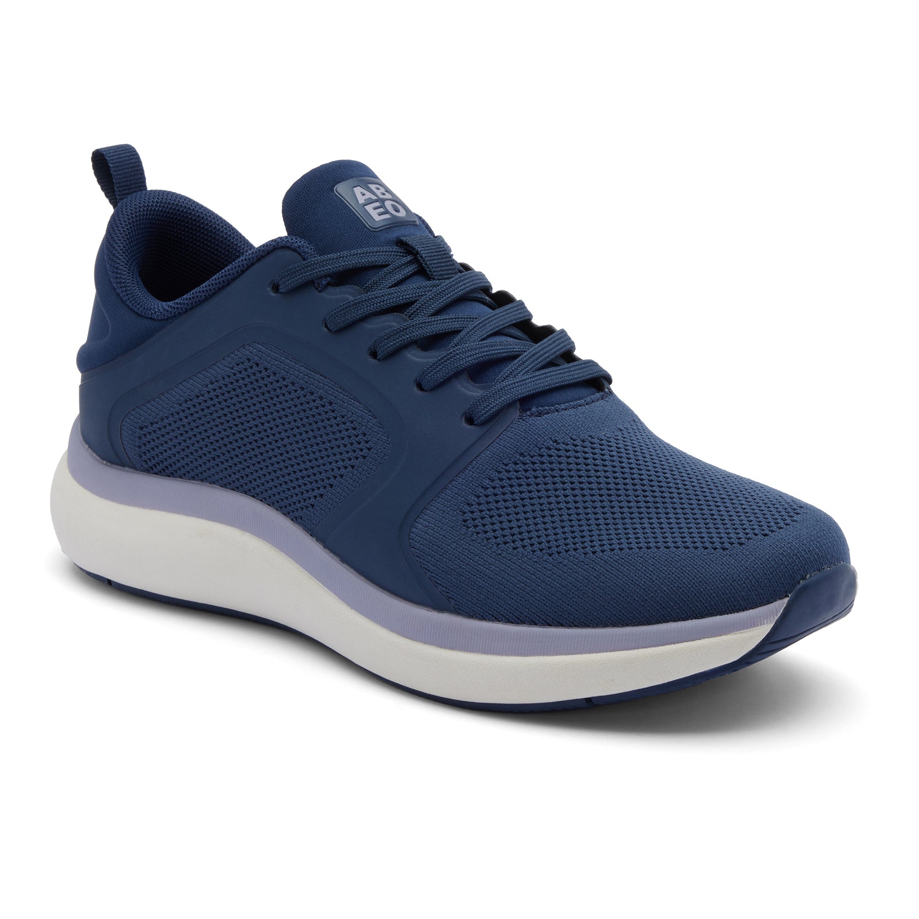 ABEO Men's MXV Cruise Navy Knit Sneakers - Comfortable Walking Shoes for Travel, Casual Wear & Everyday Use