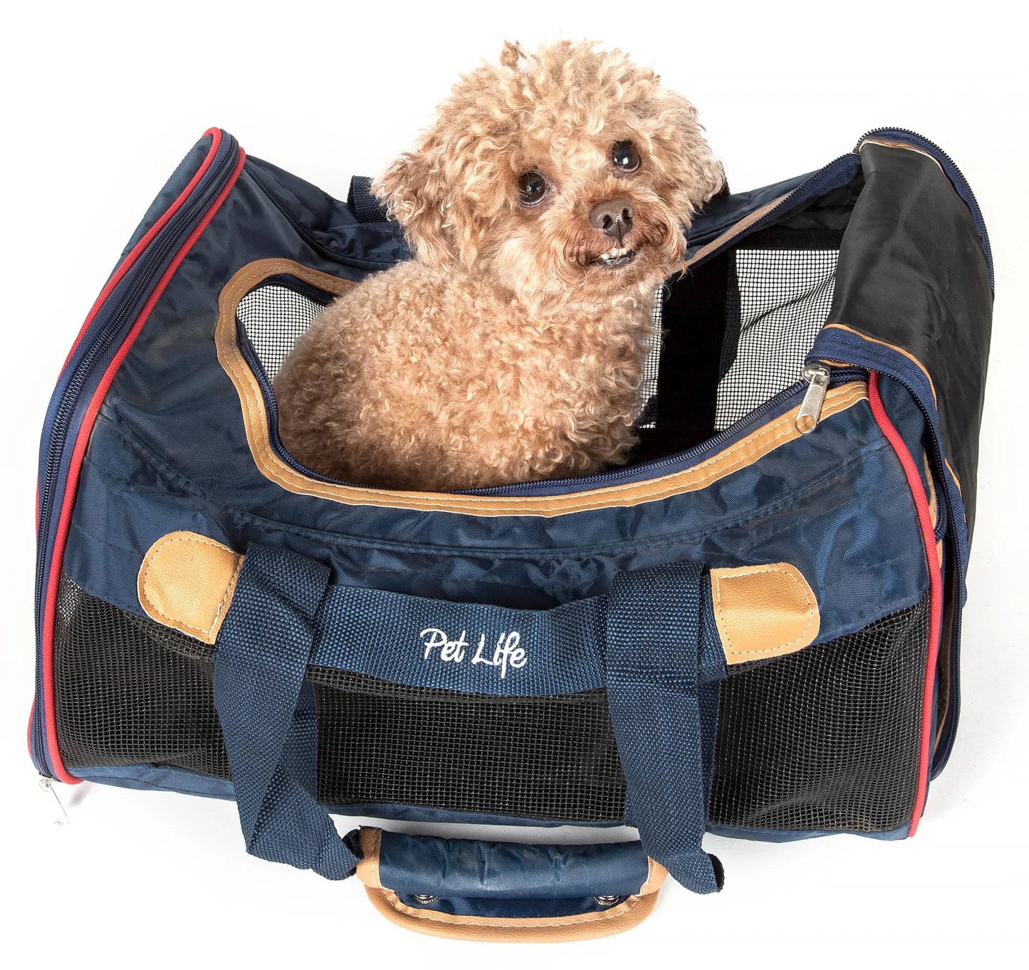 Blue Airline Approved Pet Travel Carrier - TSA Compliant Soft-Sided Pet Carrier for Small Dogs & Cats - Perfect for Airplane, Car & Vet Visits