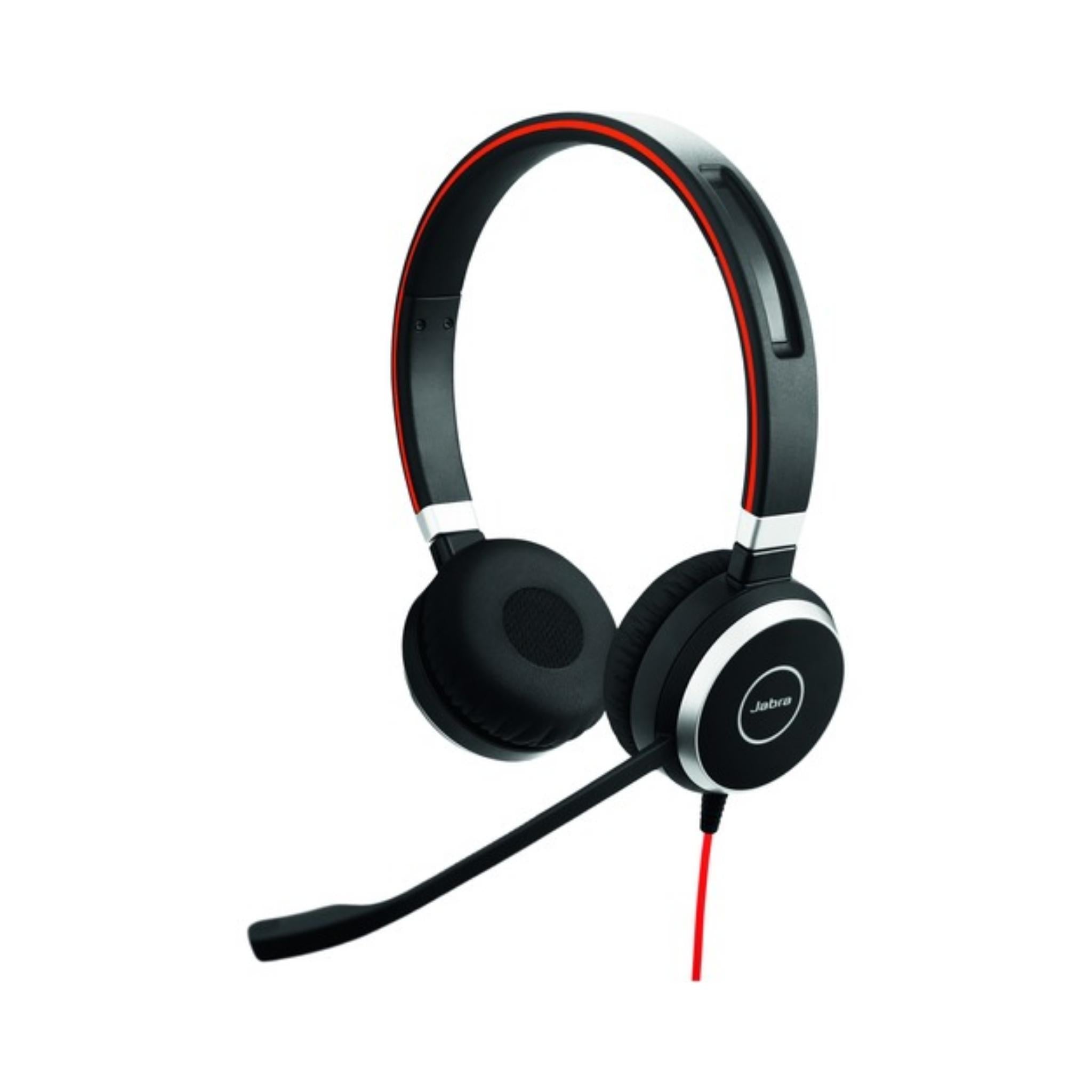 Jabra Evolve 40 MS Stereo Headset - Noise Cancelling Office Headphones with Boom Mic for Clear Calls, Perfect for Remote Work & Video Conferencing